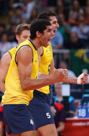Los brasileños ganaron la plata en volleyball varonil.