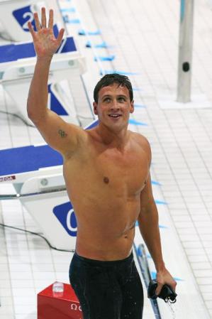 Otro cuerpazo que suele verse en la piscina es el de Ryan Lochte, también norteamericano, que sueña con llevarse la medalla olímpica. Su carisma, además, hace que sea más codiciado aún.