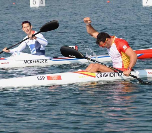 Saúl Craviotto de España obtuvo la medalla de plata en kayak individual por los 200m.