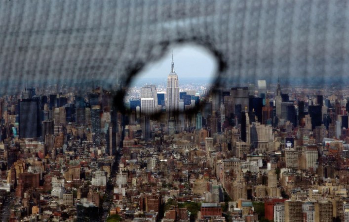 En esta imagen, tomada desde este nuevo edificio, se puede observar el Empire State, al que le sobrepasa en altura.