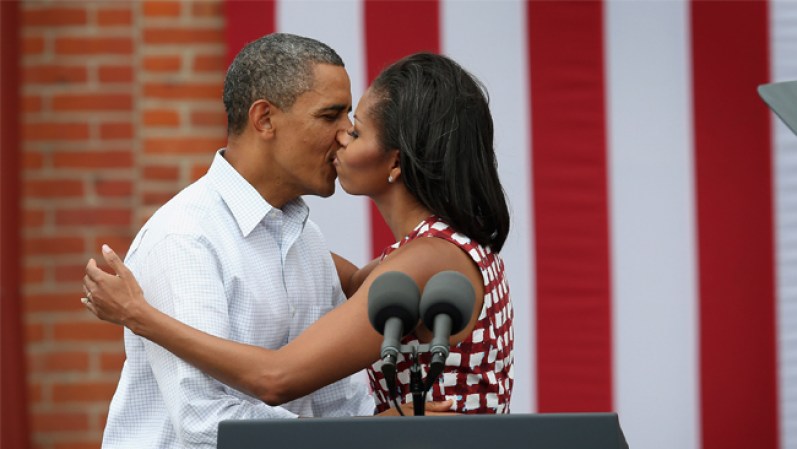 Agosto 15 - Los Obama en Iowa, en un evento de campaña.