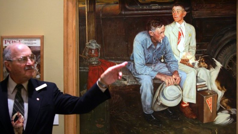 El museo Norman Rockwell reúne una impresionante colección de la obra del más famoso retratista americano. El Museo está en el predio de la casa del artista en Massachusetts.