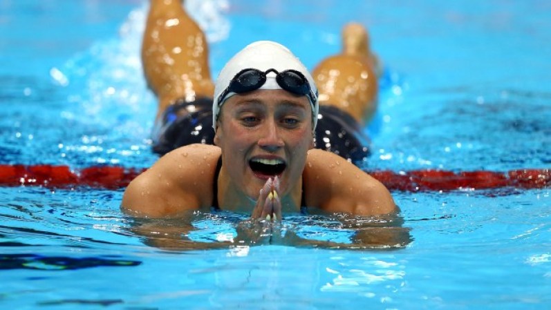 Mireia Belmonte García de España es la sirena que le dio a la madre patria su primera medalla en estos juegos. Belmonte se llevo la plata en la final femenina de mariposa.