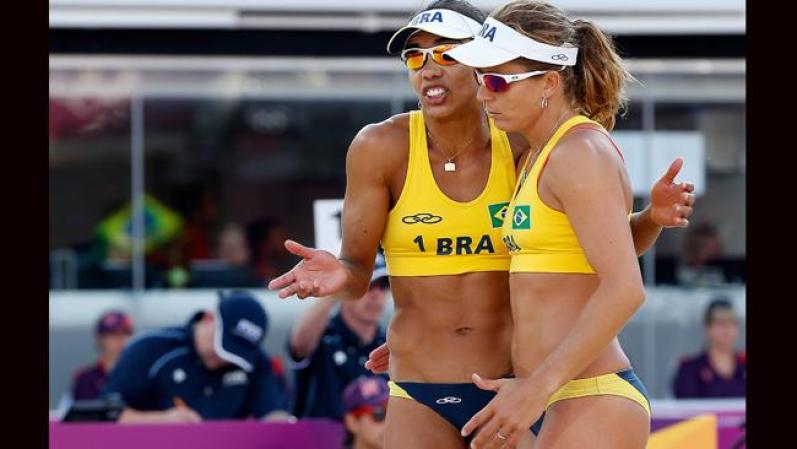 Las chicas de Brasil, Larissa Franca y Juliana Silva representaron muy bien a su país.