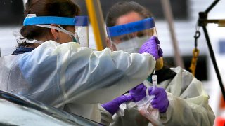 Drive-Through Coronavirus Tests On Cape Cod
