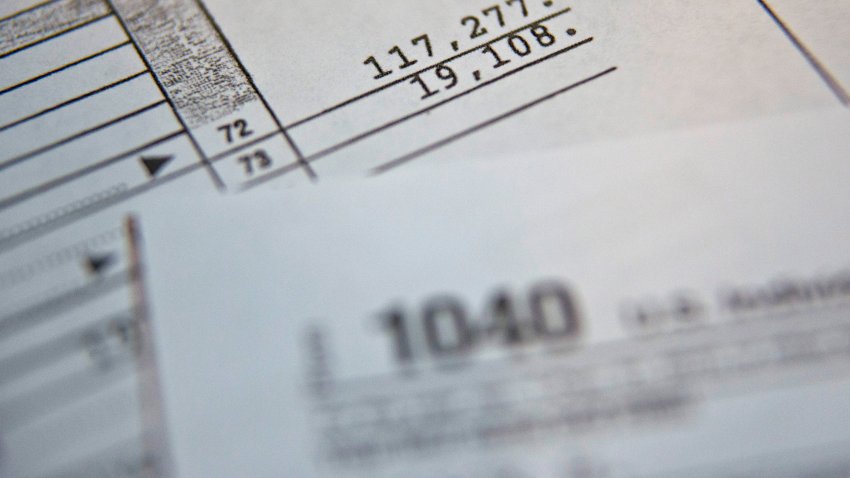 A copy of the U.S. Department of the Treasury Internal Revenue Service 1040 Individual Income Tax form