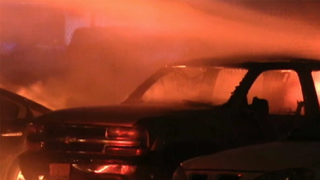 car lot fire