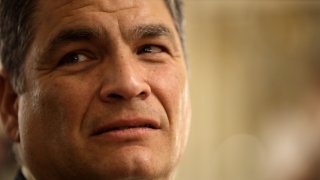 Rafael Correa, el expresidente de Ecuador.