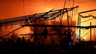 Incendio mercado mexico