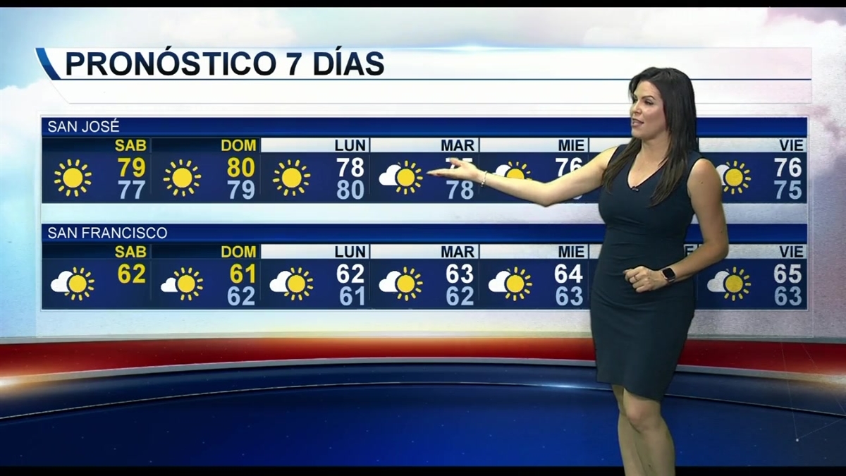 Pronóstico del tiempo con Lucrecia Borchardt Telemundo Area de la