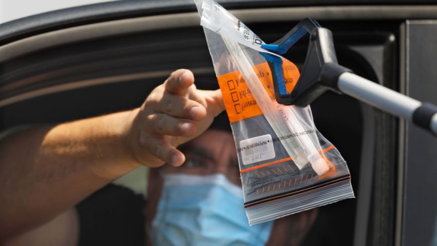 File photo of Covid-19 testing in Anaheim