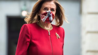 UNITED STATES - SEPTEMBER 28: Speaker of the House Nancy Pelosi, D-Calif., leaves Russell Building after an MSNBC interview on Monday, September 28, 2020.