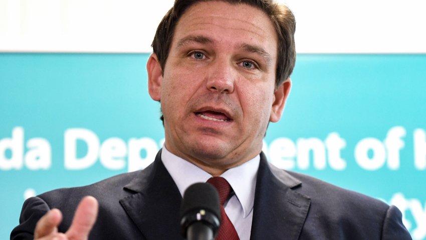 VIERA, FLORIDA, UNITED STATES – 2021/09/01: Florida Governor Ron DeSantis holds a news conference at the Florida Department of Health office in Viera, Florida to announce that the state of Florida has provided more than 40,000 monoclonal antibody treatments to COVID-19 patients statewide at 21 state treatment sites.
Last week Florida reported 1,727 COVID-19 deaths in its weekly report, the most on record. (Photo by Paul Hennessy/SOPA Images/LightRocket via Getty Images)