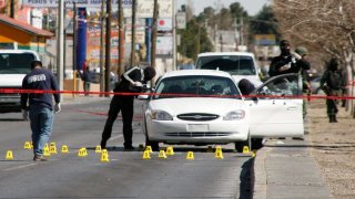 Escena de crimen en Ciudad Juárez