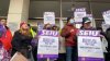 Trabajadores protestan por más beneficios laborales en el condado San Mateo