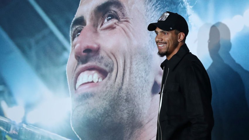 Ronald Araujo during the farewell ceremony for Sergio Busquets after having played 722 games during the 15 seasons he has played for FC Barcelona, in Barcelona, on 31th May 2023. (Photo by Joan Valls/Urbanandsport /NurPhoto via Getty Images)