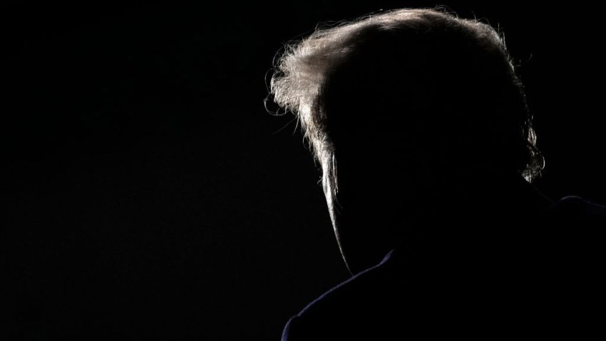 VANDALIA, OHIO – NOVEMBER 07: Former U.S. President Donald Trump speaks at a rally for Ohio Republicans at the Dayton International Airport on November 7, 2022 in Vandalia, Ohio. Trump is campaigning for Republican candidates, including U.S. Senate candidate JD Vance, who faces U.S. Rep. Tim Ryan (D-OH) in tomorrow’s general election. (Photo by Drew Angerer/Getty Images)