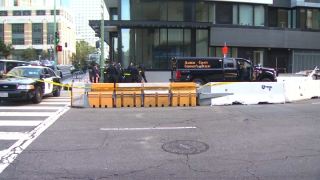 Authorities investigate a death in downtown Oakland.