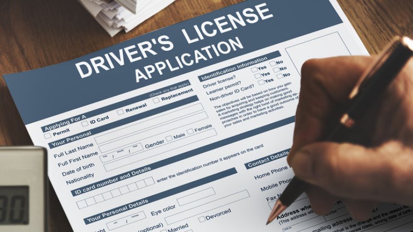 Driver’s License Application Identification Concept