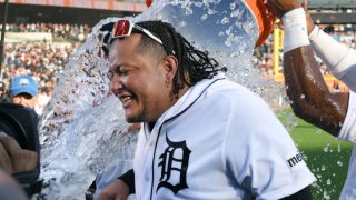 A Miguel Cabrera #24 de los Tigres de Detroit.