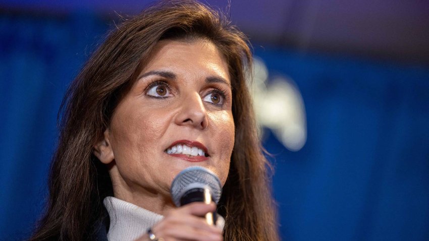 PORTLAND, MAINE – MARCH 3: Republican presidential candidate, former U.N. Ambassador Nikki Haley speaks during a campaign stop at the Portland Elks Club on March 3, 2024 in Portland, Maine. Haley is visiting several states ahead of Super Tuesday on March 5. (Photo by Scott Eisen/Getty Images)