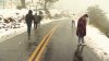 Familias viajan hasta Mount Hamilton para disfrutar de la nieve