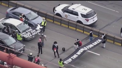 Arrestan a manifestantes tras protesta durante cierre del Golden Gate Bridge