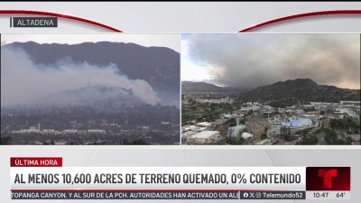 Incendio Eaton ha quemado más de 10,000 acres entre Altadena y Pasadena