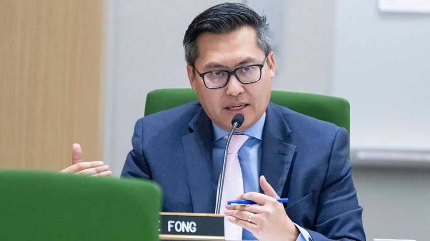 Assemblyman Vince Fong, R-Bakersfield, speaks during first meeting of the Assembly Select Committee on Retail Theft on Dec. 19, 2023, in Sacramento, California. (Sara Nevis/The Sacramento Bee/Tribune News Service via Getty Images)