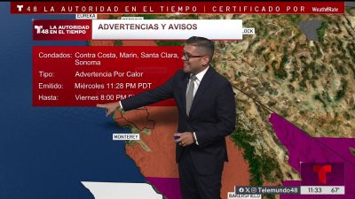 Advertencia de calor se extiende hasta el viernes a las 8:00pm