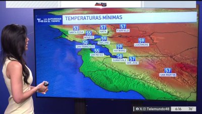 Temperaturas agradebles en el Área de la Bahía