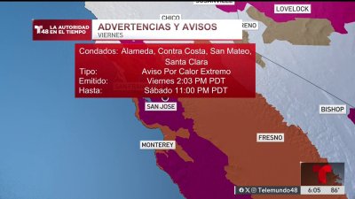 Más calor para el fin de semana en el Área de la Bahía