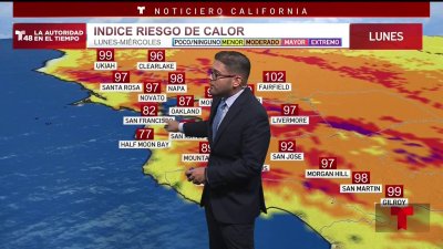 Temperaturas máximas el lunes fluctuarán entre los 80 y los 100 grados