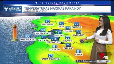 Masa de aire fría traerá temparturas frescas en el Área de la Bahía