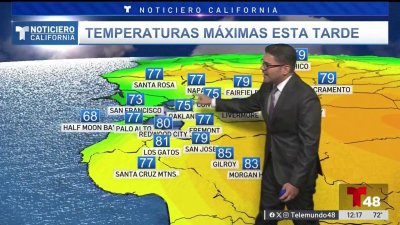 Pequeño aumento de las temperaturas en el Área de la Bahía