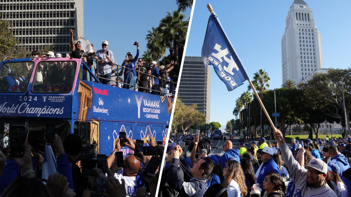 En vivo Los Dodgers celebran la victoria de la Serie Mundial