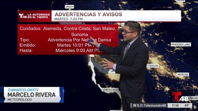 Advertencia por neblina densa hasta las 9AM