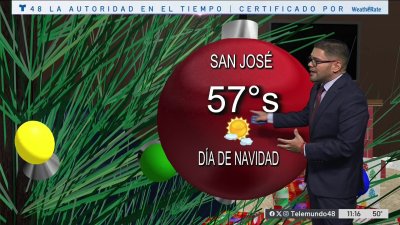 Día de navidad con temperaturas en los 50 grados y cielos variables