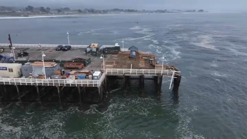 The Santa Cruz Municipal Wharf will remain closed after a partial collapse on Monday. (Dec. 24, 2024)