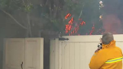 Incendio quema estructura en Pacific Palisades