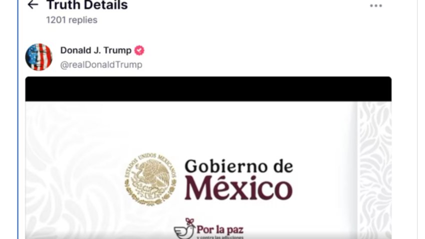 Trump comparte campaña de México contra el fentanilo