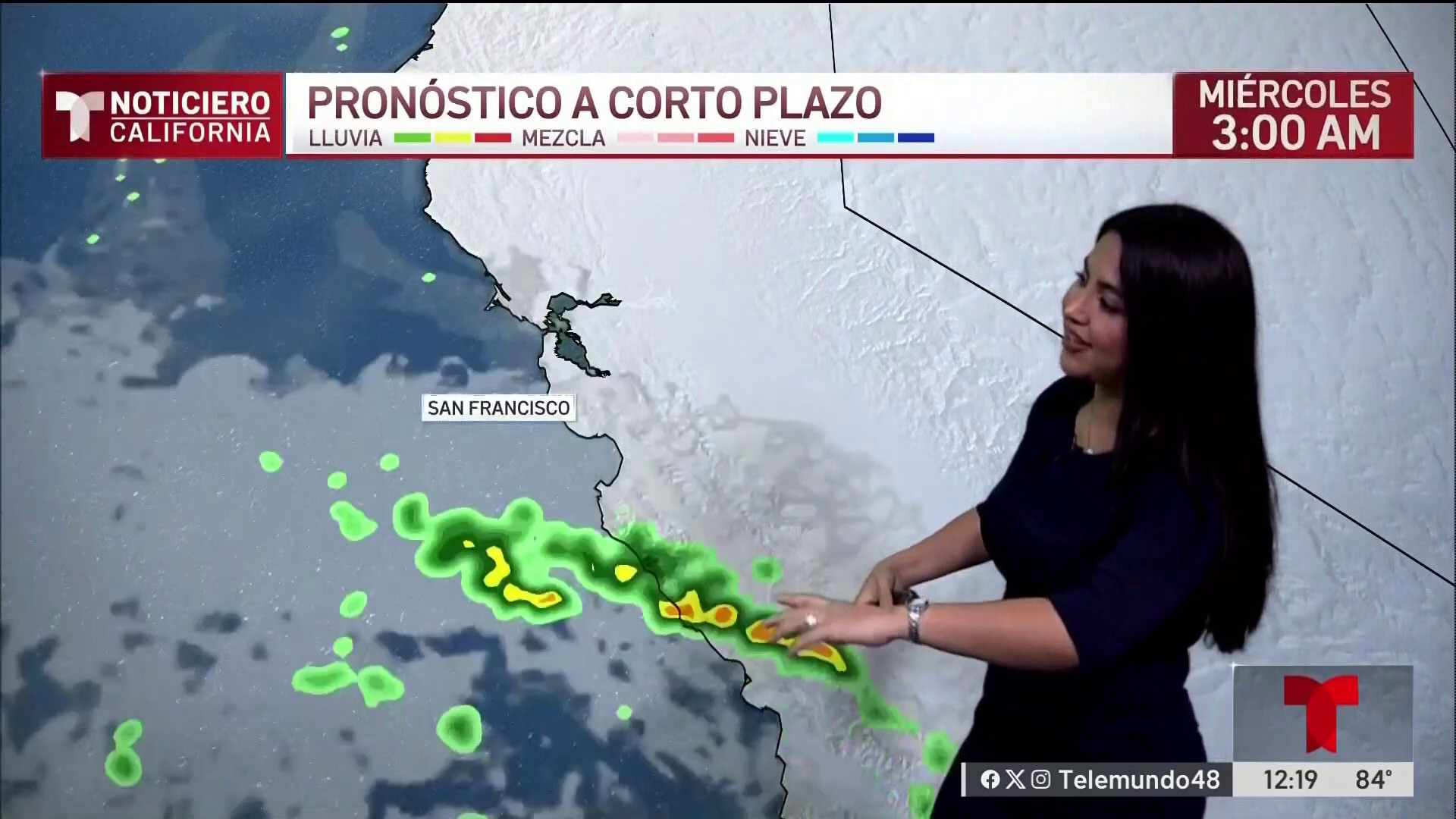 Lluvias se aproximan al Área de la Bahía este miércoles