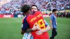 La nueva foto de Messi y Lamine Yamal, 19 años después en la final de la Copa Mundial