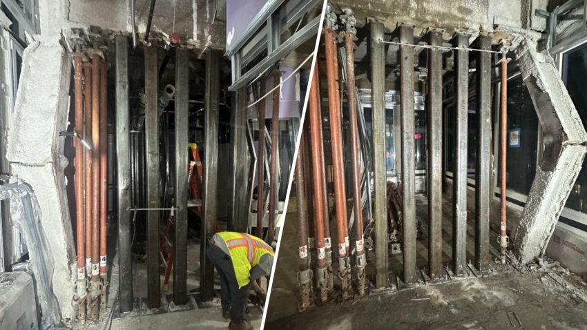 manhattan building collapse inside