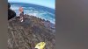 Rescatan a hombre que se aferraba a una roca en Sea Ranch en el condado Sonoma